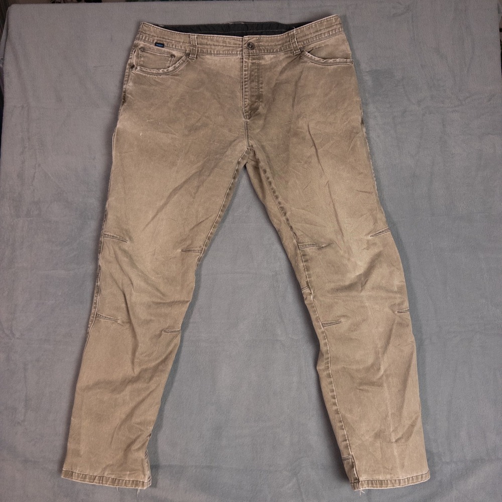 Kuhl Rydr Pants Mens 40x34 Brown Good Articulated Knee Hiking Workwear